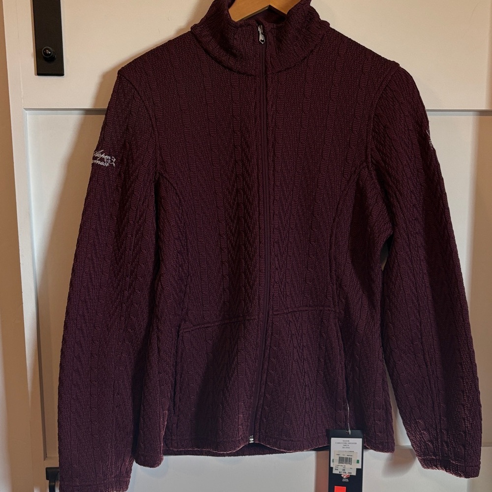 Spyder Cable Core Aspen Snowmass Full Zip Sweater.New w/tags Size Large